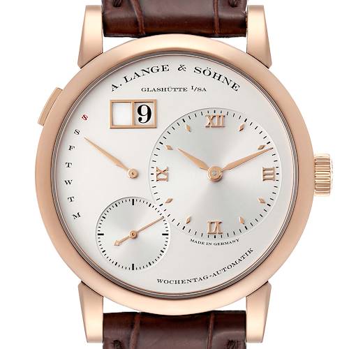 Photo of A. Lange and Sohne Lange 1 Daymatic Rose Gold Mens Watch 320.032 Papers