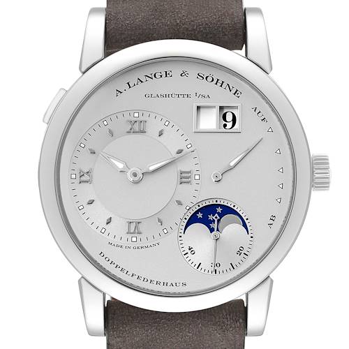 Photo of A. Lange and Sohne Lange 1 Moonphase Platinum Mens Watch 109.025