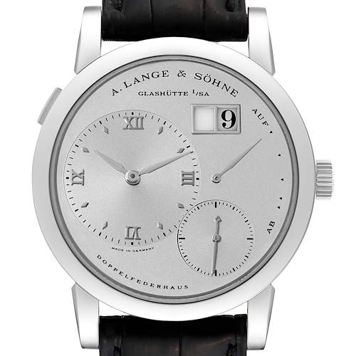 Photo of A. Lange and Sohne Lange 1 Silver Dial Platinum Mens Watch 101.025