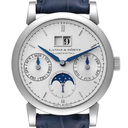 Photo of A. Lange and Sohne Saxonia Annual Calendar White Gold Mens Watch 330.026