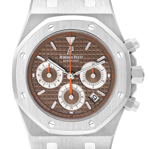 Photo of Audemars Piguet Royal Oak Brown Dial Steel Mens Watch 26300ST