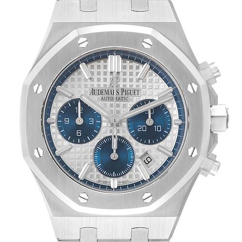 Photo of Audemars Piguet Royal Oak Chronograph Steel Mens Watch 26315ST Box Card