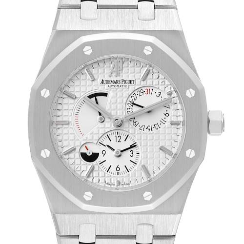 Photo of Audemars Piguet Royal Oak Dual Time Power Reserve Mens Watch 26120ST Box Papers