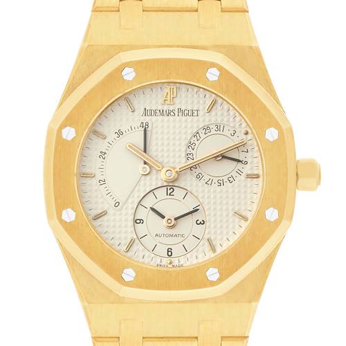 Photo of Audemars Piguet Royal Oak Dual Time Yellow Gold Mens Watch 25730BA Unpolished