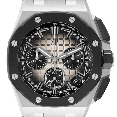 Photo of Audemars Piguet Royal Oak Offshore Chronograph Steel Mens Watch 26420SO Box Card