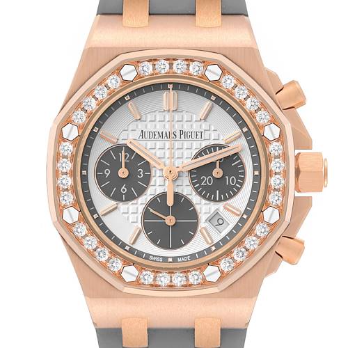 Photo of Audemars Piguet Royal Oak Offshore Diamond Rose Gold Ladies Watch 26231OR Unworn