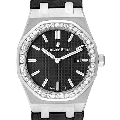 Photo of Audemars Piguet Royal Oak Steel Diamond Ladies Watch 67651ST Box Papers