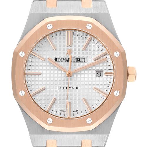 Photo of Audemars Piguet Royal Oak Steel Rose Gold Mens Watch 15000SR + 1 extra link