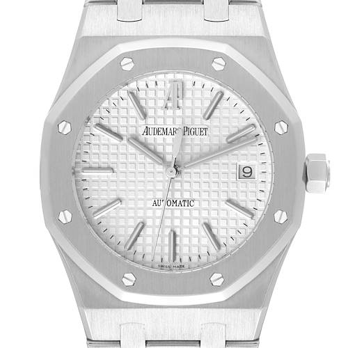 Photo of Audemars Piguet Royal Oak White Dial Steel Mens Watch 15300ST