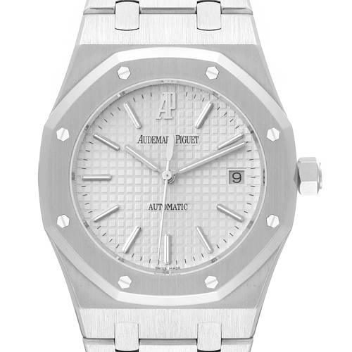 Photo of Audemars Piguet Royal Oak White Dial Steel Mens Watch 15300ST