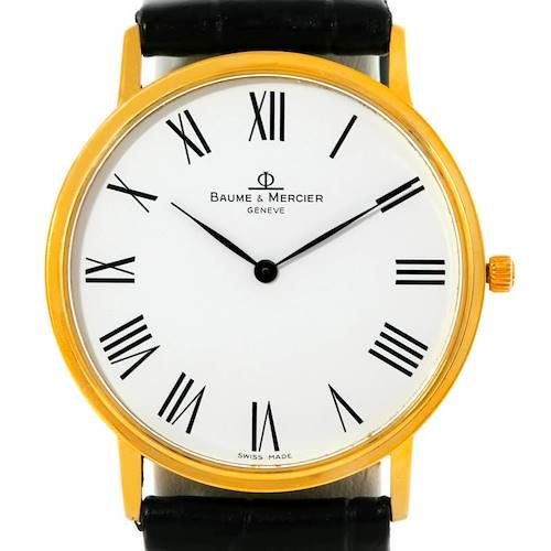 Photo of Baume Mercier Classima 1830 Mens 18K Quartz Watch MV045088