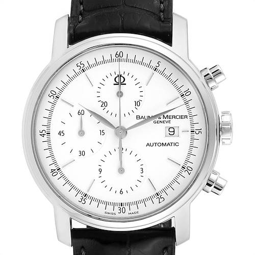 Photo of Baume Mercier Classima Executive XL Chronograph Steel Mens Watch 65533