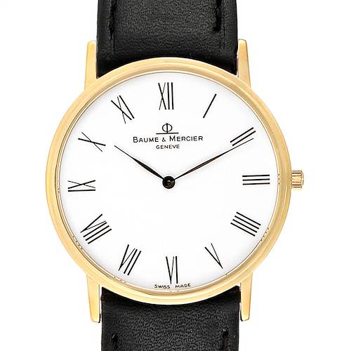 Photo of Baume Mercier Classima Ultra Thin Yellow Gold Quartz Mens Watch MV045088