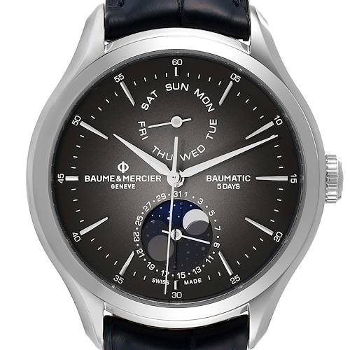 Photo of Baume Mercier Clifton Baumatic Automatic Steel Mens Watch 10548 Box Card