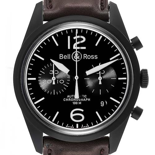 Photo of Bell & Ross Heritage Black Dial PVD Steel Mens Watch BRV126