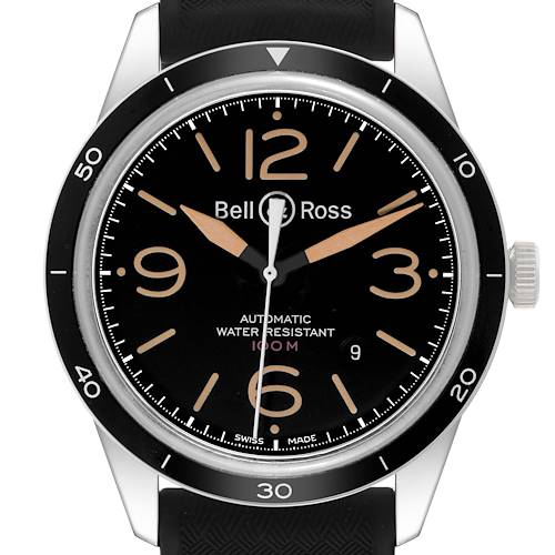 Photo of Bell & Ross Sport Heritage Black Dial Steel Mens Watch BRV123 Box Card