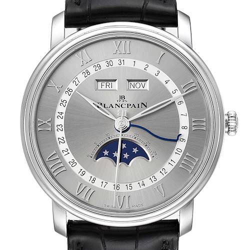 Photo of Blancpain Villeret Moonphase Steel Mens Watch 6654-1127-55B