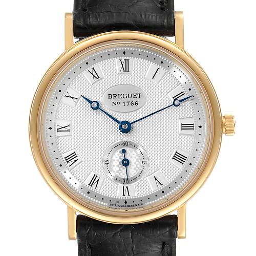 Photo of Breguet Classique 18K Yellow Gold Silver Dial Mens Watch 3910BA