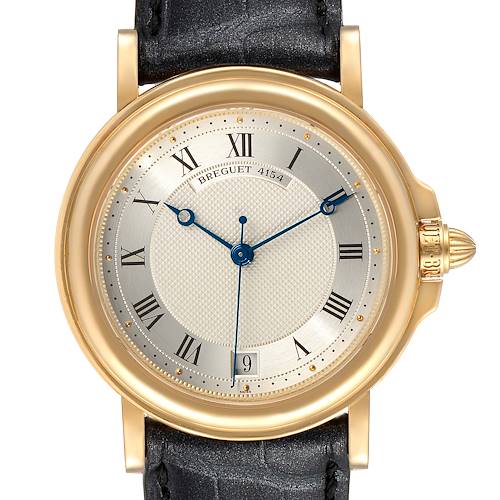 Photo of Breguet Classique 18K Yellow Gold Silver Dial Mens Watch 4154G