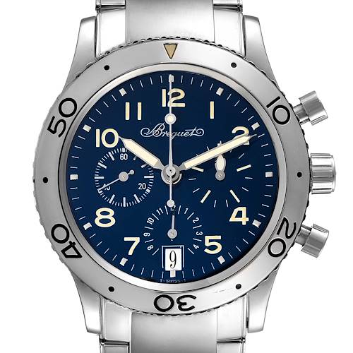 Photo of Breguet Transatlantique Type XX Flyback White Gold Mens Watch 3820BB