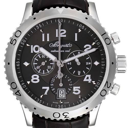 Photo of Breguet Transatlantique Type XXI Flyback Ruthenium Dial Watch 3810ST Unworn