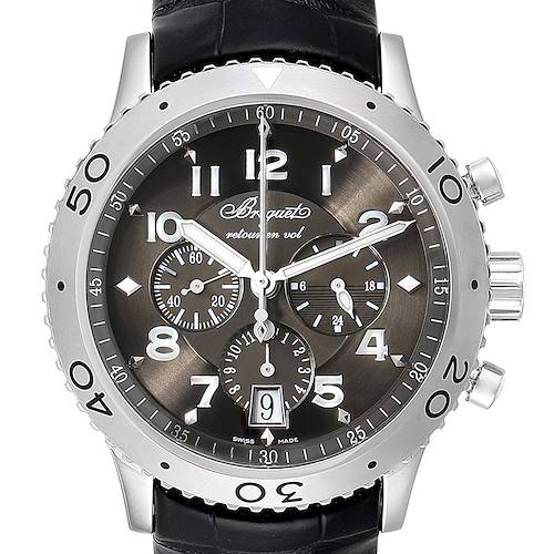 Photo of Breguet Transatlantique Type XXI Flyback Ruthenium Dial Watch 3810ST/92/9ZU