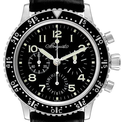 Photo of Breguet Type XX Aeronavale Steel Black Dial Mens Watch 3803ST Box Papers