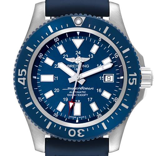 Photo of Breitling Aeromarine Superocean 44 Blue Dial Steel Mens Watch Y17393