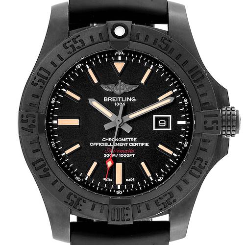 Photo of Breitling Avenger Blackbird 48 Titanium DLC Mens Watch V17310 Box Card