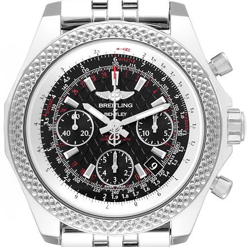 Photo of Breitling Bentley B06 Black Dial Chronograph Steel Mens Watch AB0612 Box Card