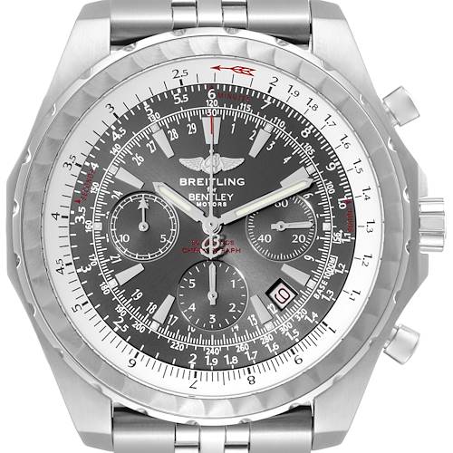 Photo of Breitling Bentley Motors T Slate Dial Chronograph Steel Mens Watch A25363