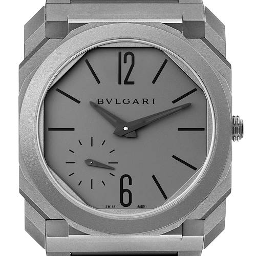 Photo of Bvlgari Octo Finissimo Titanium Ultra Thin Mens Watch 102713 Box Papers