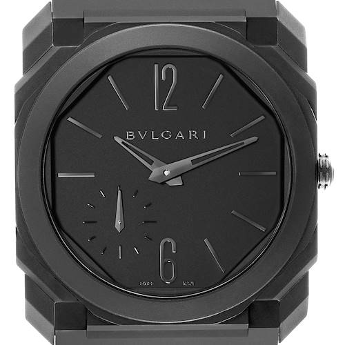 Photo of Bvlgari Octo Finissimo Black Ceramic Extra Thin Mens Watch 103077