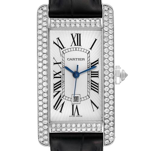 Photo of Cartier Tank Americaine White Gold Diamond Ladies Watch 2490