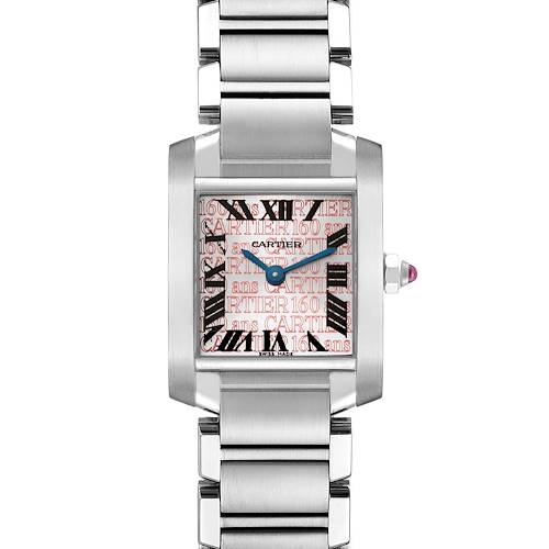 Photo of Cartier Tank Francaise Small Pink Dial Asian Limited Edition Steel Ladies Watch W51035Q3