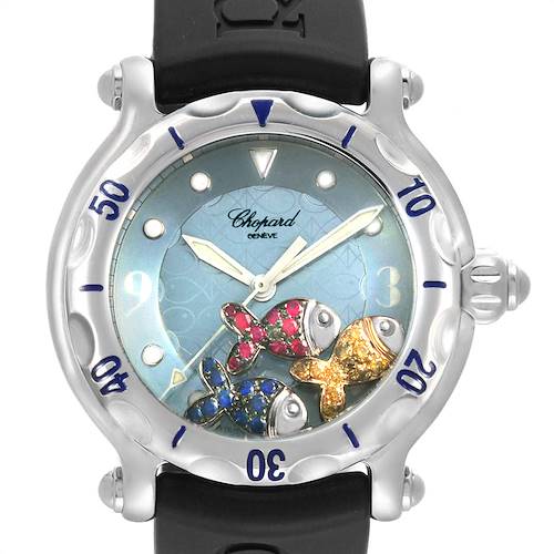 Photo of Chopard Happy Beach Floating Rubi Sapphire Fish Ladies Watch 288347