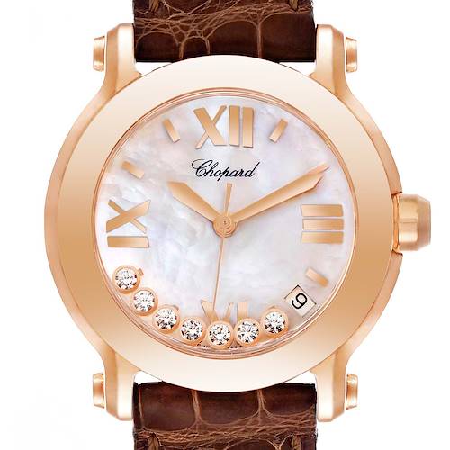 Photo of Chopard Happy Sport 7 Floating Diamond Rose Gold Ladies Watch 7471