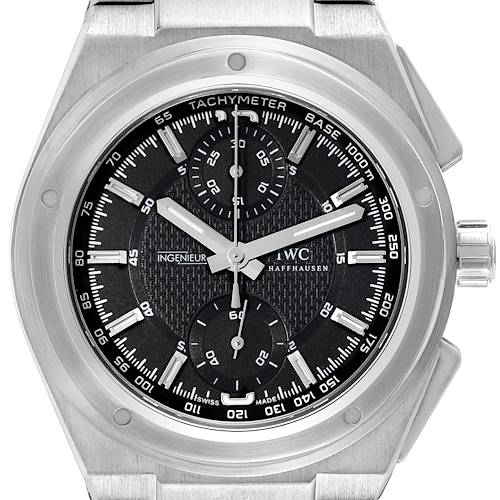 Photo of IWC Ingenieur Chronograph Black Dial Steel Mens Watch IW372501