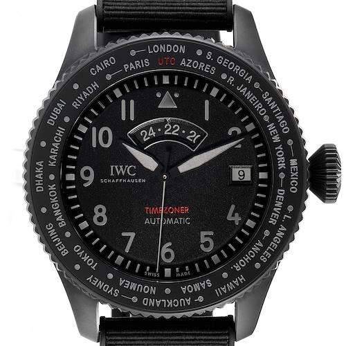 Photo of IWC Pilots Timezoner Top Gun Ceratanium Mens Watch IW395505 Unworn