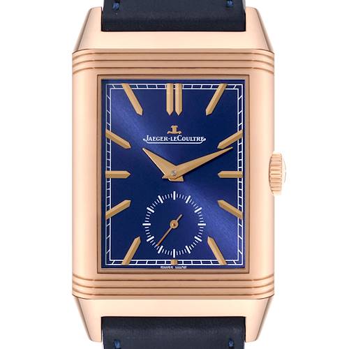 Photo of Jaeger LeCoultre Reverso Rose Gold Fagliano Mens  Watch 215.2.D4 Q398258J Box Card