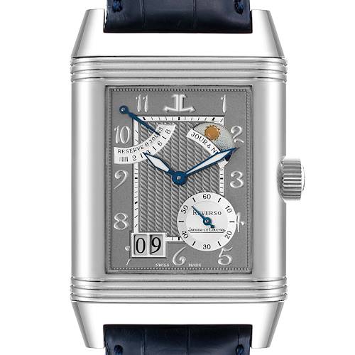 Photo of Jaeger LeCoultre Reverso Septantieme LE Platinum Mens Watch 240.6.19 Box Papers