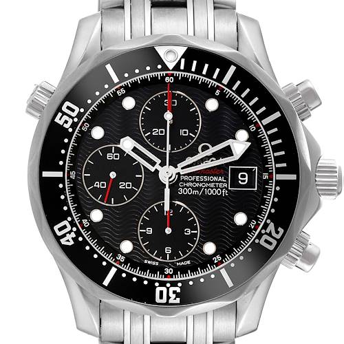 Photo of Omega Seamaster Chronograph Steel Mens Watch 213.30.42.40.01.001 Box Card