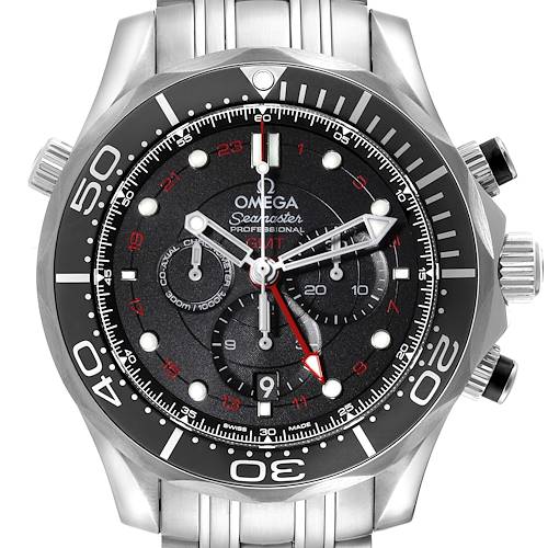 Photo of Omega Seamaster Diver GMT Steel Mens Watch 212.30.44.52.01.001 Box Card