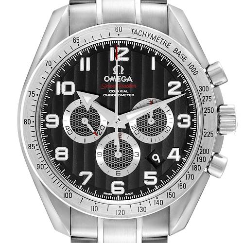 Photo of Omega Speedmaster Broad Arrow Steel Mens Watch 321.10.44.50.01.001 Box Card