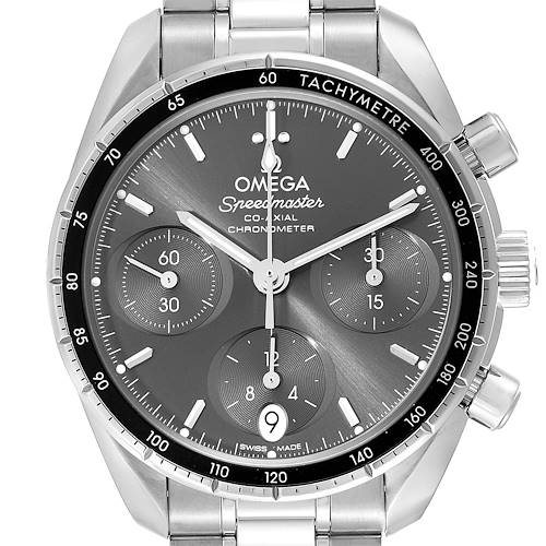 Photo of Omega Speedmaster Co-Axial 38 Steel Mens Watch 324.30.38.50.06.001 Box Card