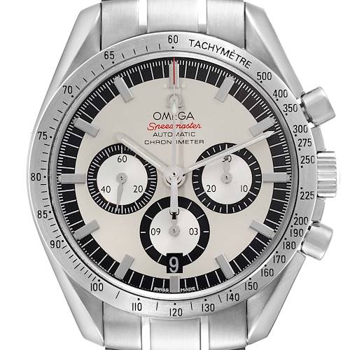 Photo of Omega Speedmaster Schumacher Legend Limited Edition Steel Mens Watch 3506.31.00 Box Card