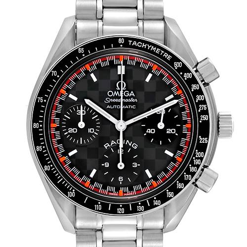 Photo of Omega Speedmaster Schumacher Racing Limited Edition Steel Mens Watch 3518.50.00 Box Card