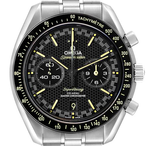 Photo of Omega Speedmaster Super Racing Steel Mens Watch 329.30.44.51.01.003 Box Card