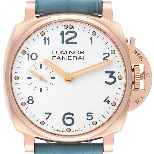 Photo of Panerai Luminor Due Rose Gold Ivory Dial Mens Watch PAM00741