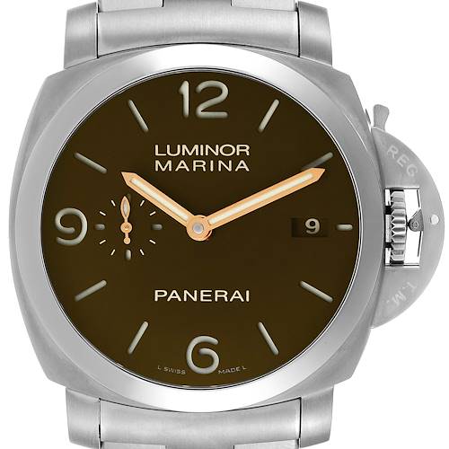 Photo of Panerai Luminor Marina 1950 3 Days Titanium 44mm Mens Watch PAM00352 Box Papers